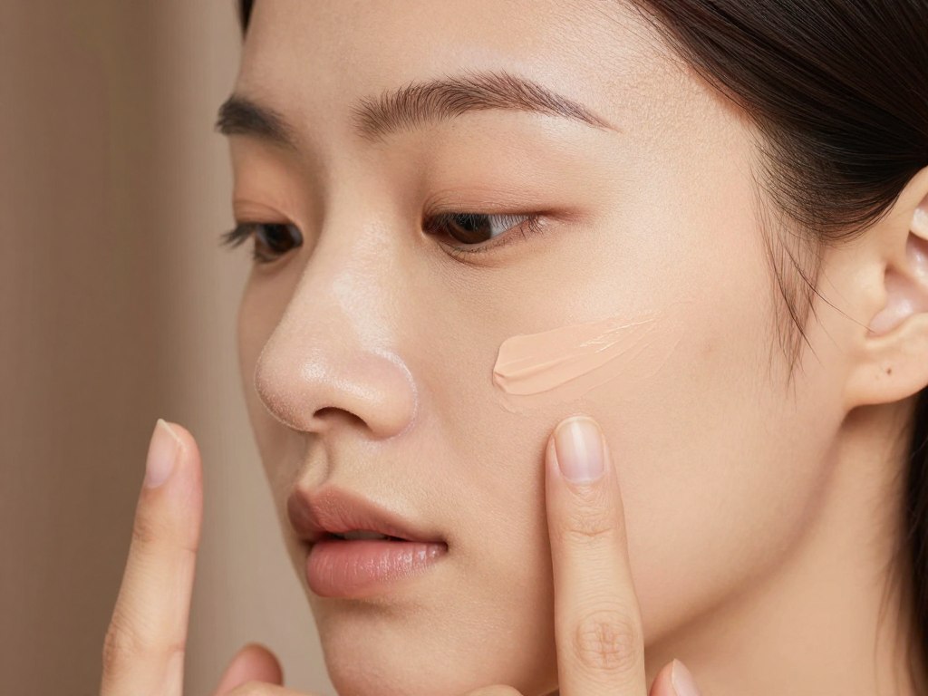 BB krem lekkie krycie aplikacja