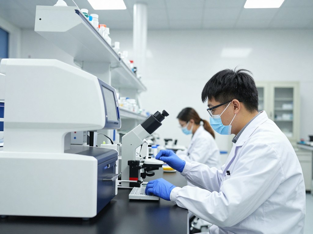 Laboratorium badawcze chińskiej marki kosmetycznej