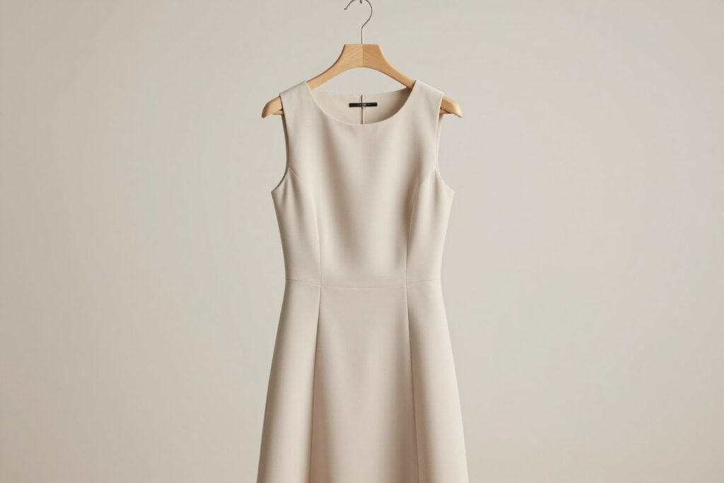 Minimalistyczna elegancka sukienka na wieszaku Minimalistyczna elegancka sukienka na wieszaku