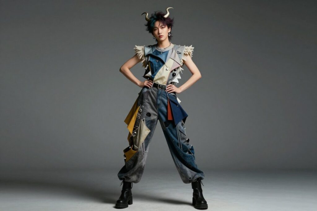 Osoba w nowoczesnym stroju reprezentująca niezależnego Wodnika