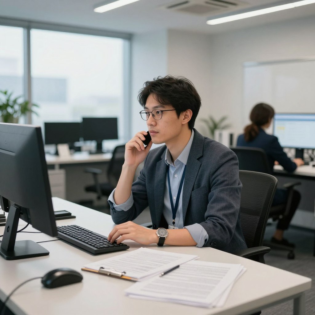 Wodnik dziennikarz podczas pracy