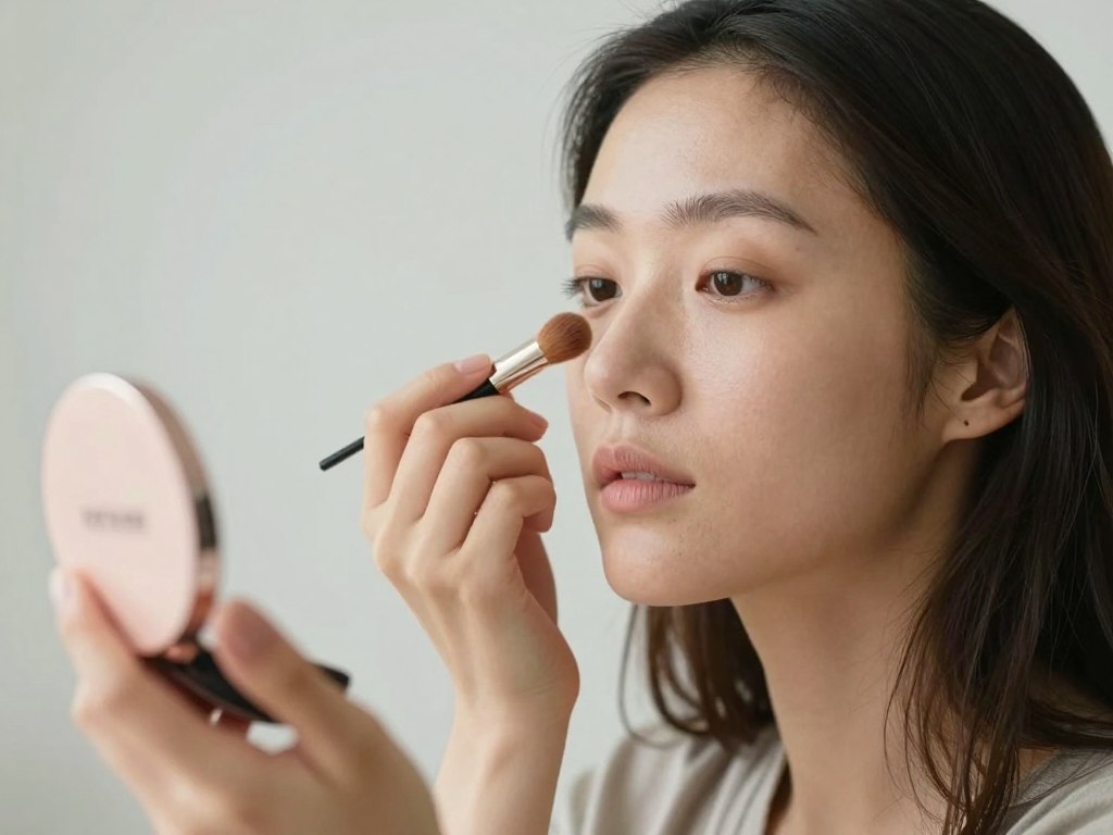 codzienny makijaż lekki BB krem