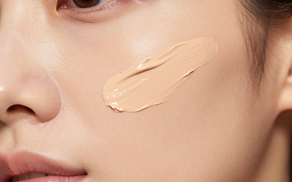 niewłaściwa formuła podkładu efekt na skórze