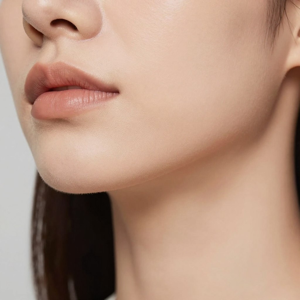 roztapianie granic podkładu linia żuchwy