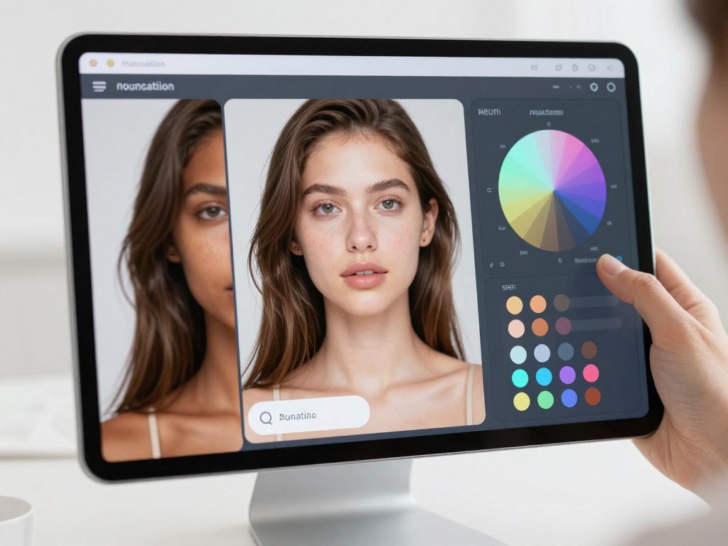 sztuczna inteligencja dobór odcienia podkładu
