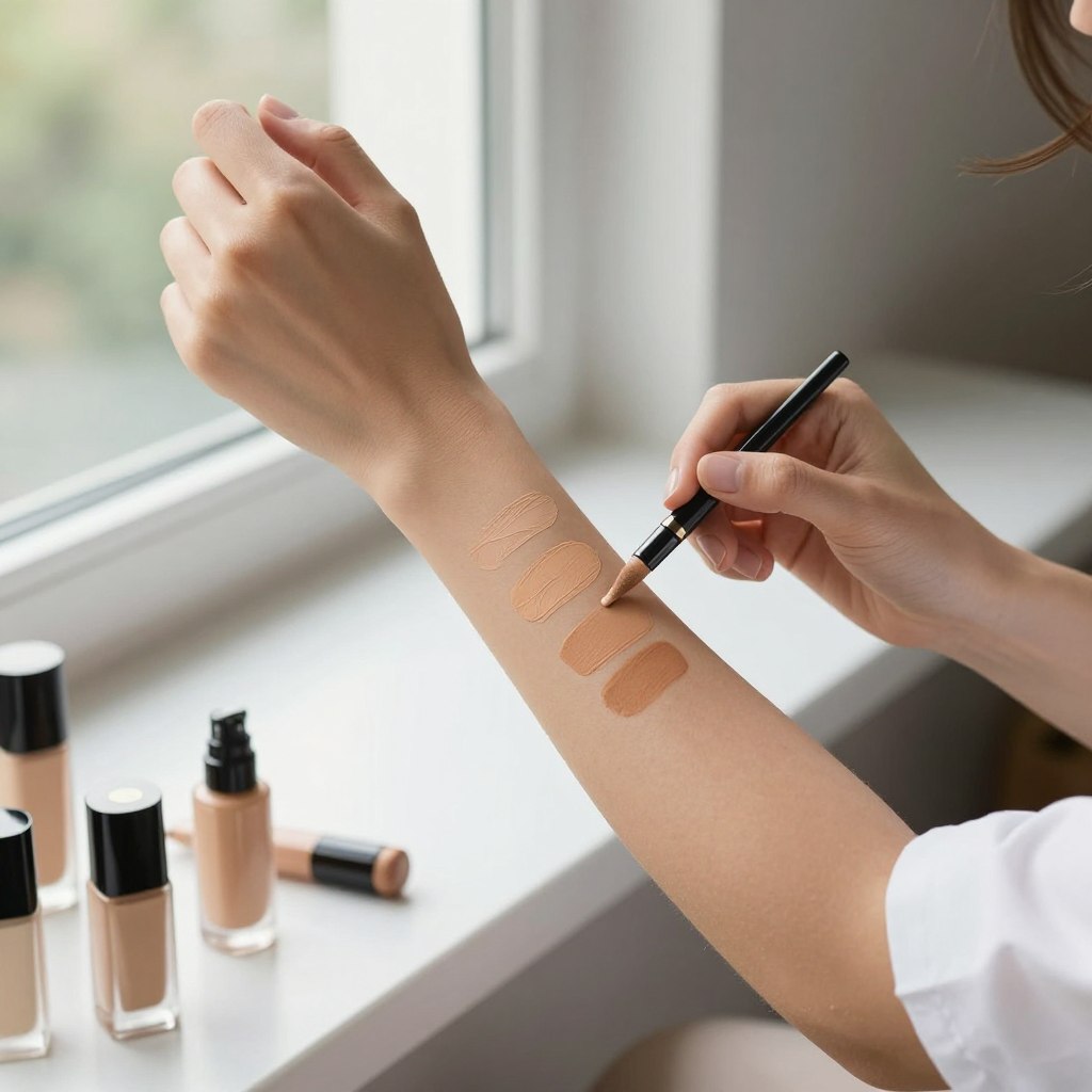 testowanie próbek podkładu w domu