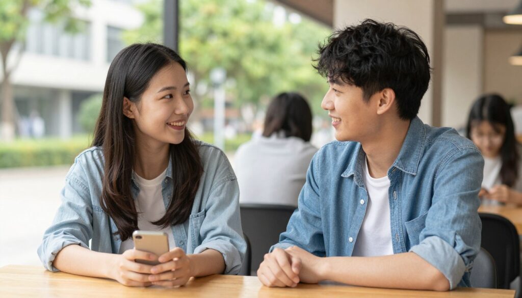 znajomi rozmawiający w naturalnej atmosferze