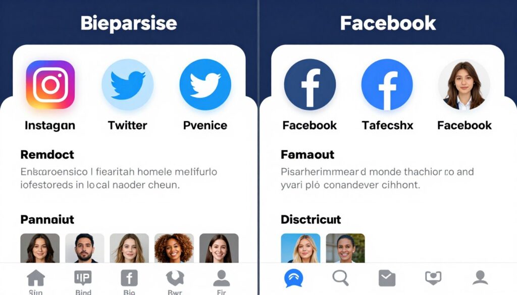 Bio w mediach społecznościowych - porównanie platform