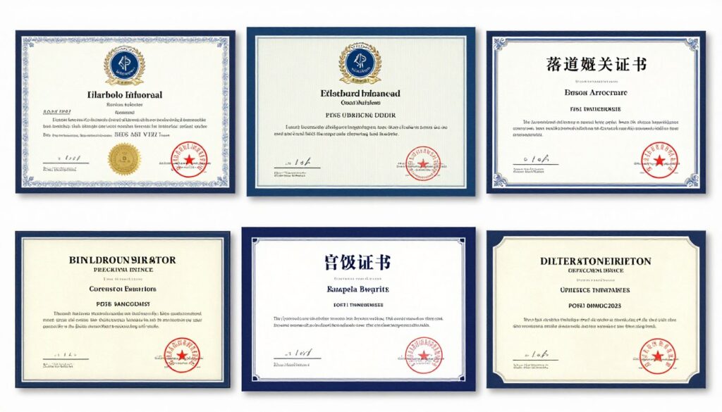 Certyfikaty i wykształcenie w biogramie