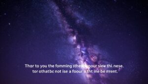 Cytat o gwiazdach na tle nocnego nieba pełnego gwiazd