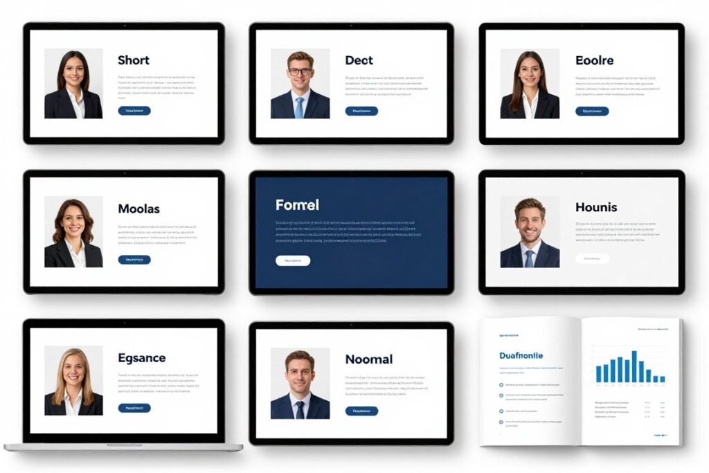 Różne rodzaje biogramów - porównanie