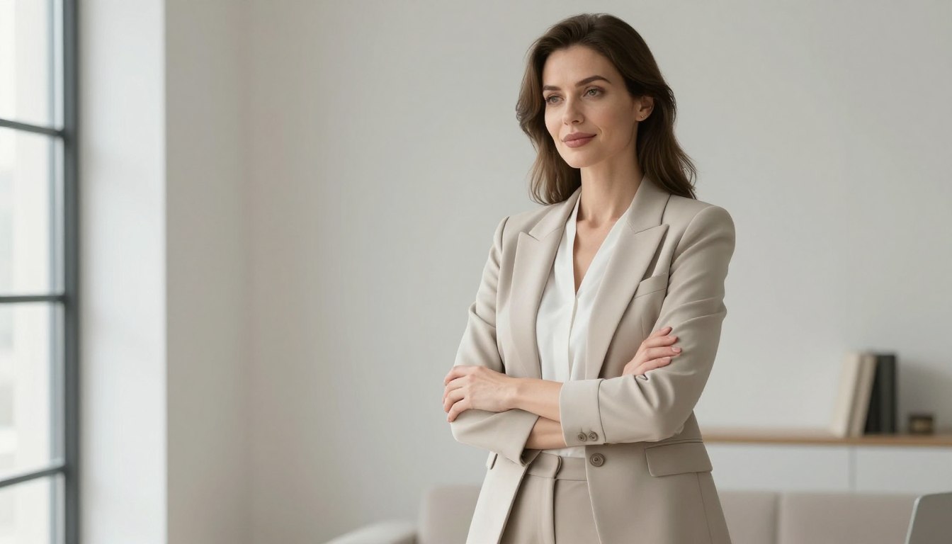 kobieta z klasą w eleganckiej stylizacji