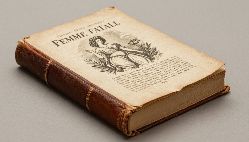 stara książka o historii kobiet fatale