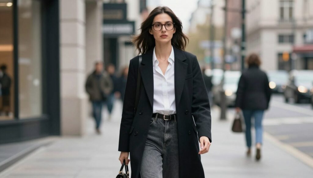 współczesna pewna siebie kobieta w mieście