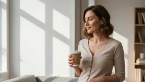 Moda dla karmiących mam - bluzka rozpinana do karmienia w eleganckim stylu casual 2026